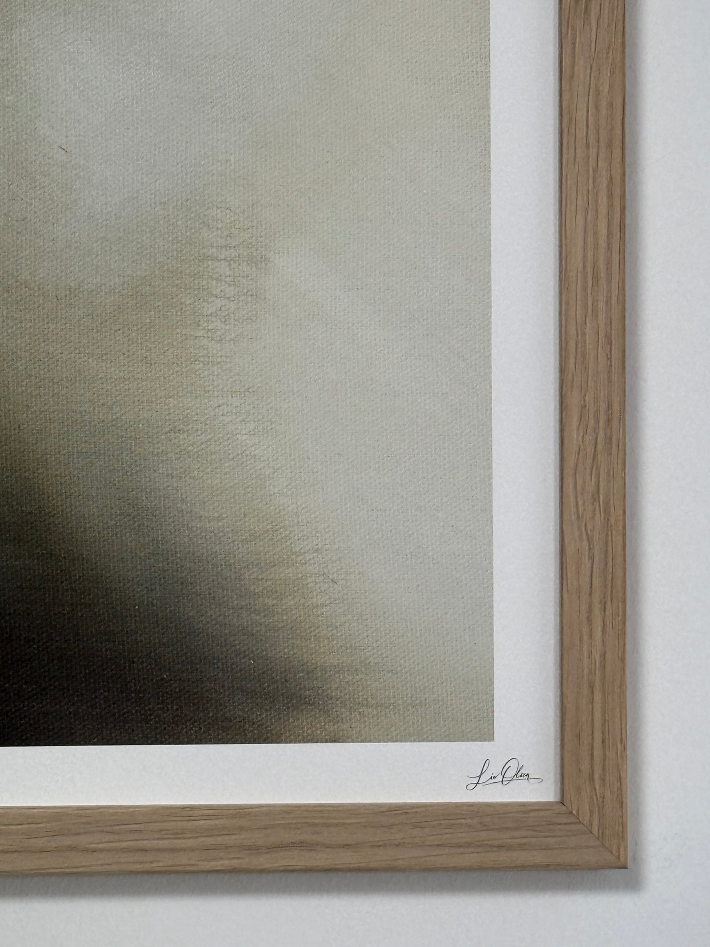 Nature-inspired Fine Art Print by Studio Liv Olsen, shown without glass to reveal texture.
